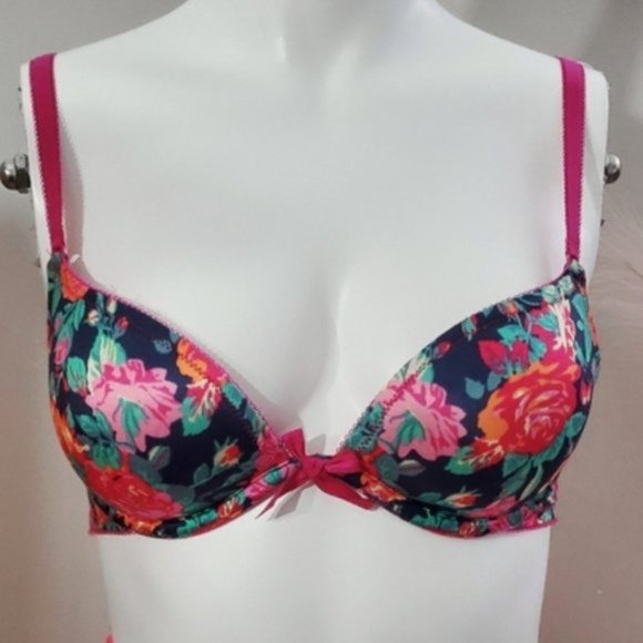 Aerie Limited Edition Pushup- Floral Magenta 'Emma' Bra- 32B - Picture 3 of 9